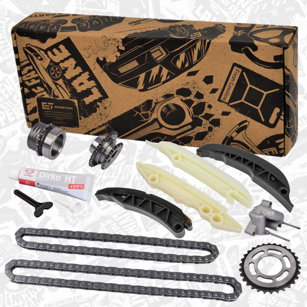 RS0080, Timing Chain Kit, Timing chain kit, ET ENGINETEAM, BMW 1 (E87) 120d BMW 3 (E46) 330d BMW 5 (E60) 525d BMW X5 (E53) 3,0d M47 D20 2003+, 11318506869, 13522249852, 13527787299, 11312249626, 13522249623, 13522249624, 11312249627, 13527787279, 11217787280, 11317790599, 13528506969