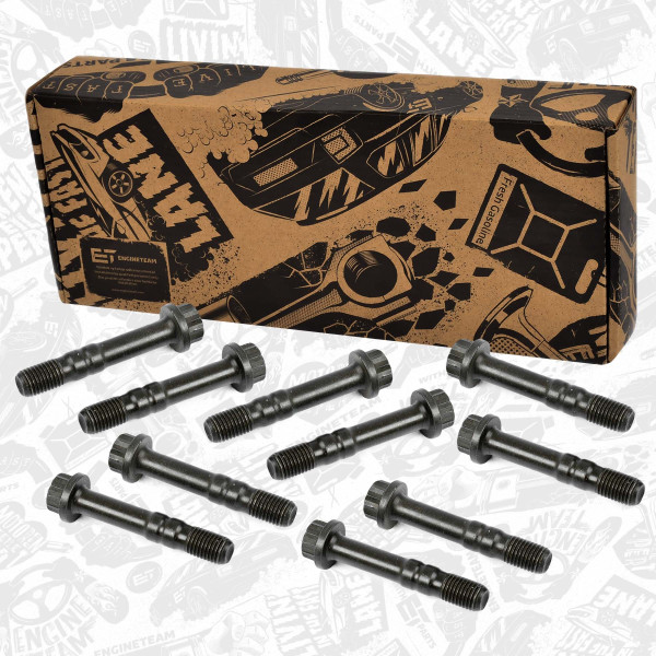 BS0019VR1, Pleuelschraube 10 Stk, ET ENGINETEAM, VW Transporter IV California T4 Camper ACU ACV 2,5 1996+, 028105425C, 028105425N, 1100668, 1669817, 20063499000, 690.290