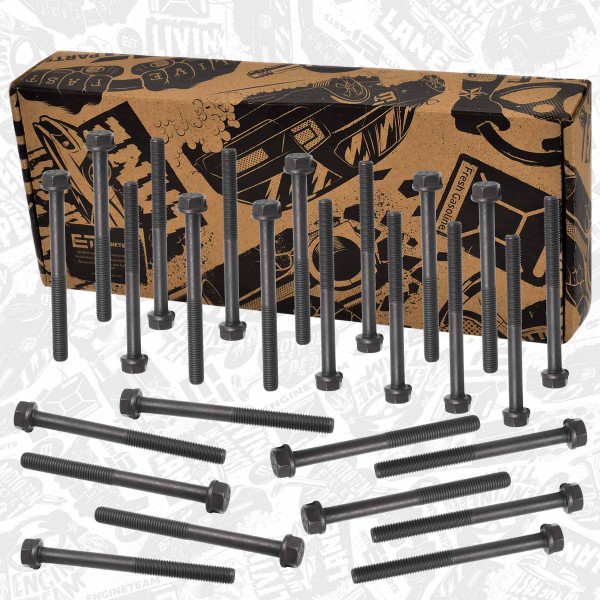 BS0100VR1, Cylinder Head Bolt Set, ET ENGINETEAM, DAF Scania BMC Solaris CF FA CF FAN LF FA XB FA XD FA P II L L280 Citywide Alyos Probus Professional Alpino Urbino PX-7 208 2013+, 1409717, 2171470, 3927063, 14-11227-01