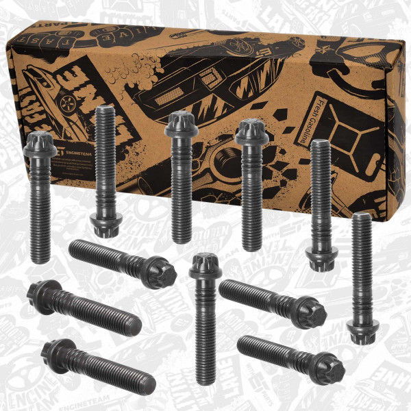 BS0104VR1, Bolt, ET ENGINETEAM, BMW 3 (E90) 325 d 4 Gran Coupe (F36) 430 d 5 (F10) 525 d 6 Gran Coupe (F06) 640 d 7 (F01, F02, F03, F04) 730 d X3 (F25) xDrive 30 d X4 (F26) xDrive 30 d X5 (E70) xDrive 40 d X6 (E71, E72) M 50 d 3.0 d 2010+
