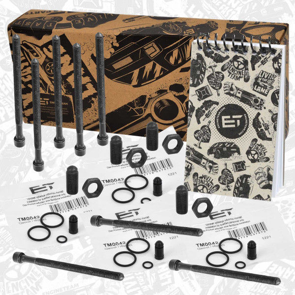 EB0005, Dichtungssatz, Einspritzdüse, ET ENGINETEAM, Audi Seat Škoda VW A3 A4 Toledo Leon Altea Octavia Touran Passat Golf 2,0 TDI BMN 2005+, 03G198051D, 038109451B, WHT000530, 03G103385A, WHT003179