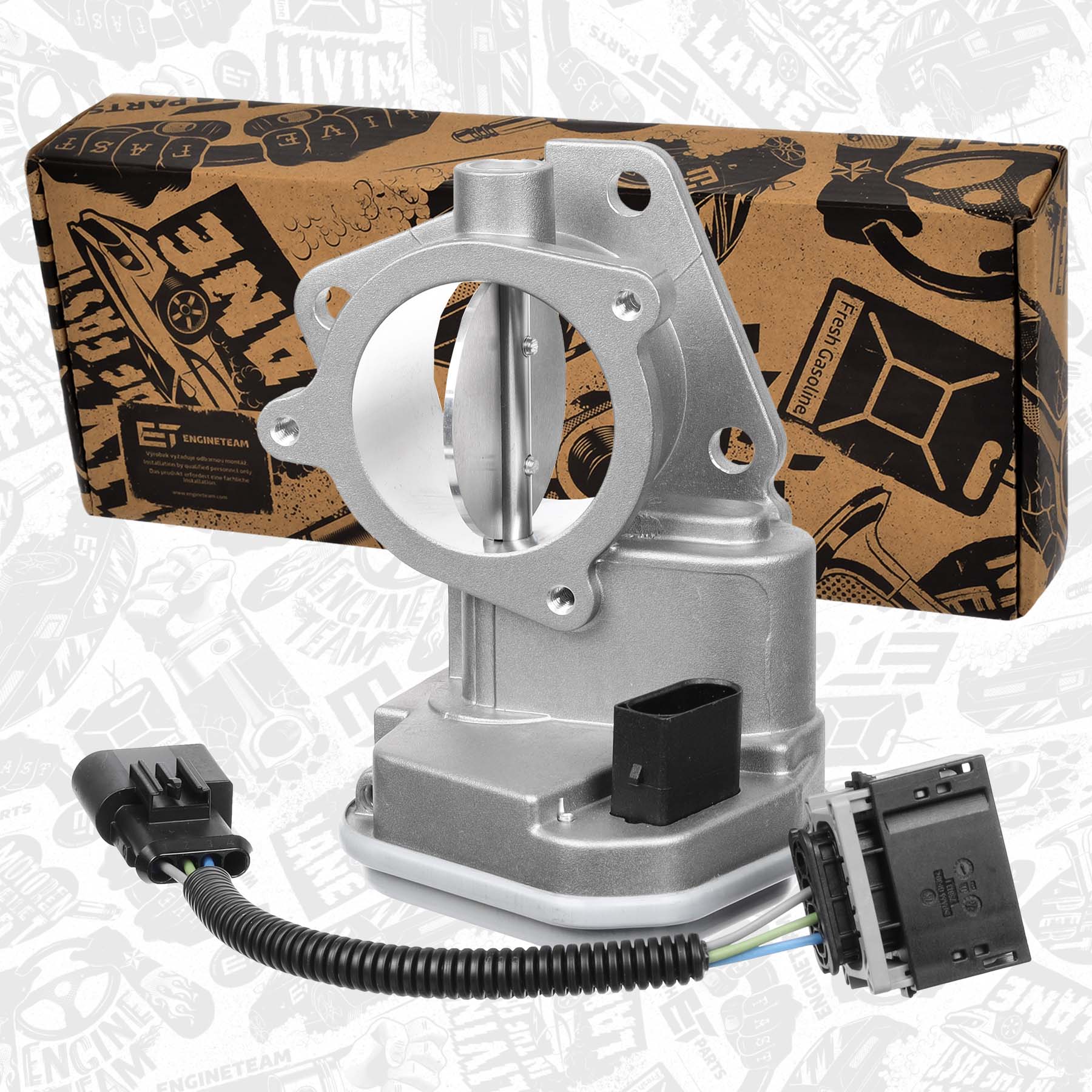 Throttle Body + cable ED0008VR1 ET 163638, 504105594, 163671 ET