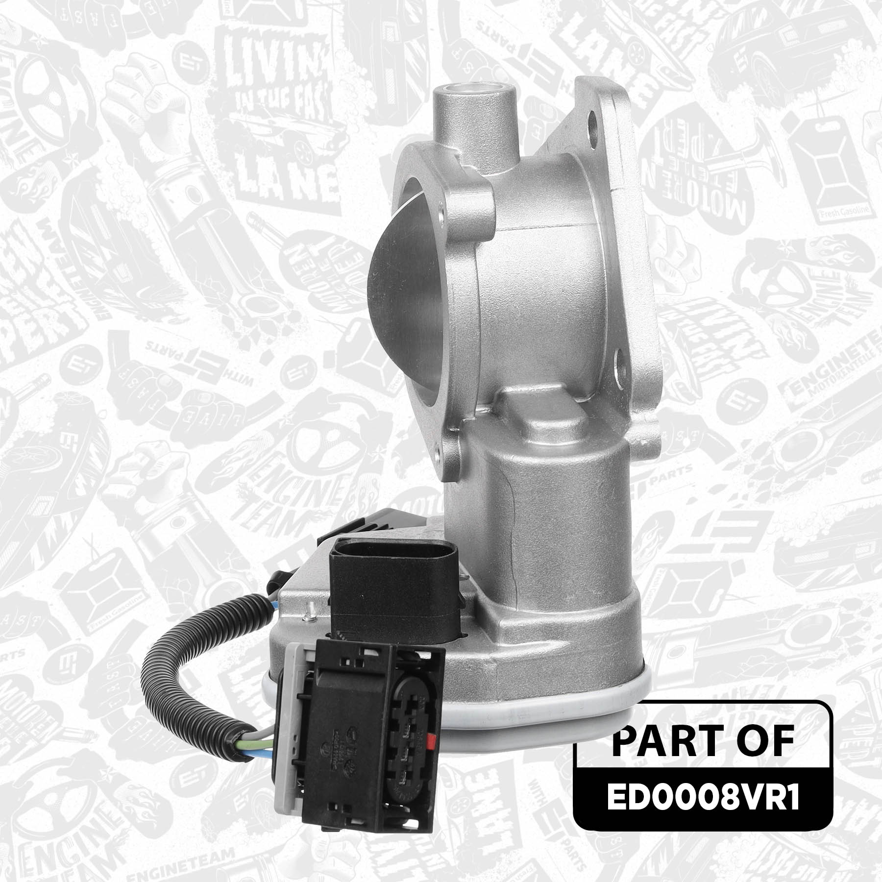 Throttle Body + cable ED0008VR1 ET 163638, 504105594
