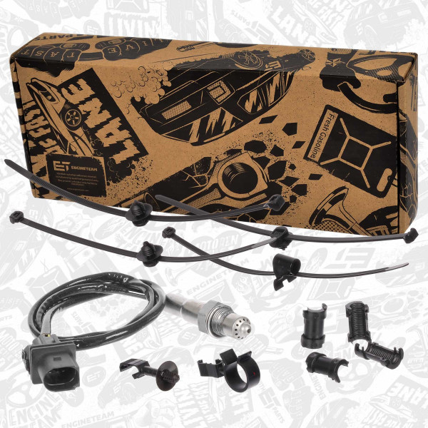 ED0261, Oxygen Sensor, ET ENGINETEAM, Audi Seat Skoda Porsche VW  A1 A3 A4 A5 Q5 TT Leon Toledo Altea XL Alhambra Octavia Superb Yeti Fabia Golf Caddy Passat 2,0/2,7 TDI 2005+, 022906262AD, 39350-2A400, 95860617220, A9065420218, 022906262CA, 393502A400, 9065400017, 95860612900, 022906262CD, 95860612801, A9061531228, 022906262CG, 95860613311, A9065400017, 03C906262A, 9065420218, 95860613400, 03C906262AF, 9061531228, 95860612800, 03G906262A, 95860613411, 03G906262F, 95560612830, 03L906262B, 95860612901, 057906262D, 057906262F, 059906262B, 059906262F