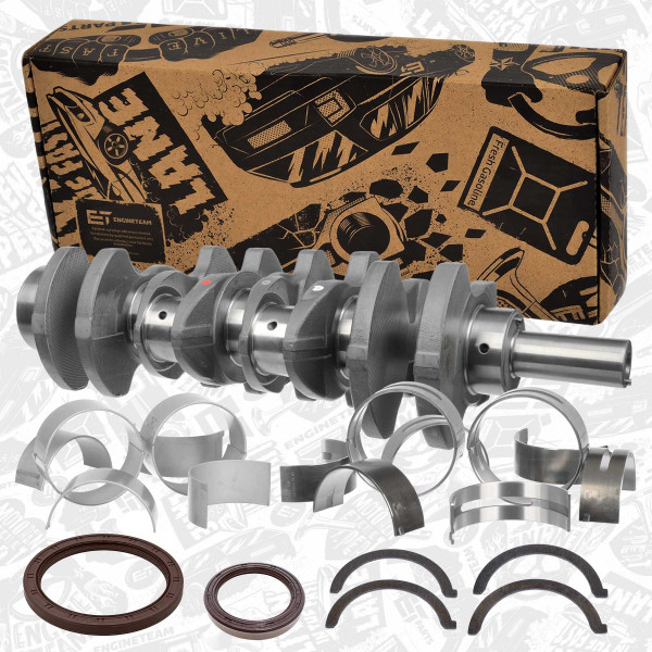 HK0166VR1, Kurbelwelle, ET ENGINETEAM, Hyundai H1/H350 Porter Starex Kia Bongo K2500 Sorento 2,5CRDi D4CB 1997+