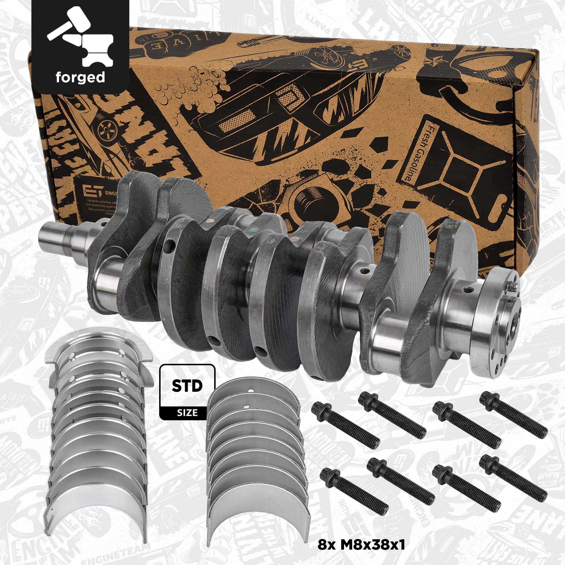 Kurbelwellensatz - HK0205VR1 ET ENGINETEAM - 0501N7, 12220M86J00  