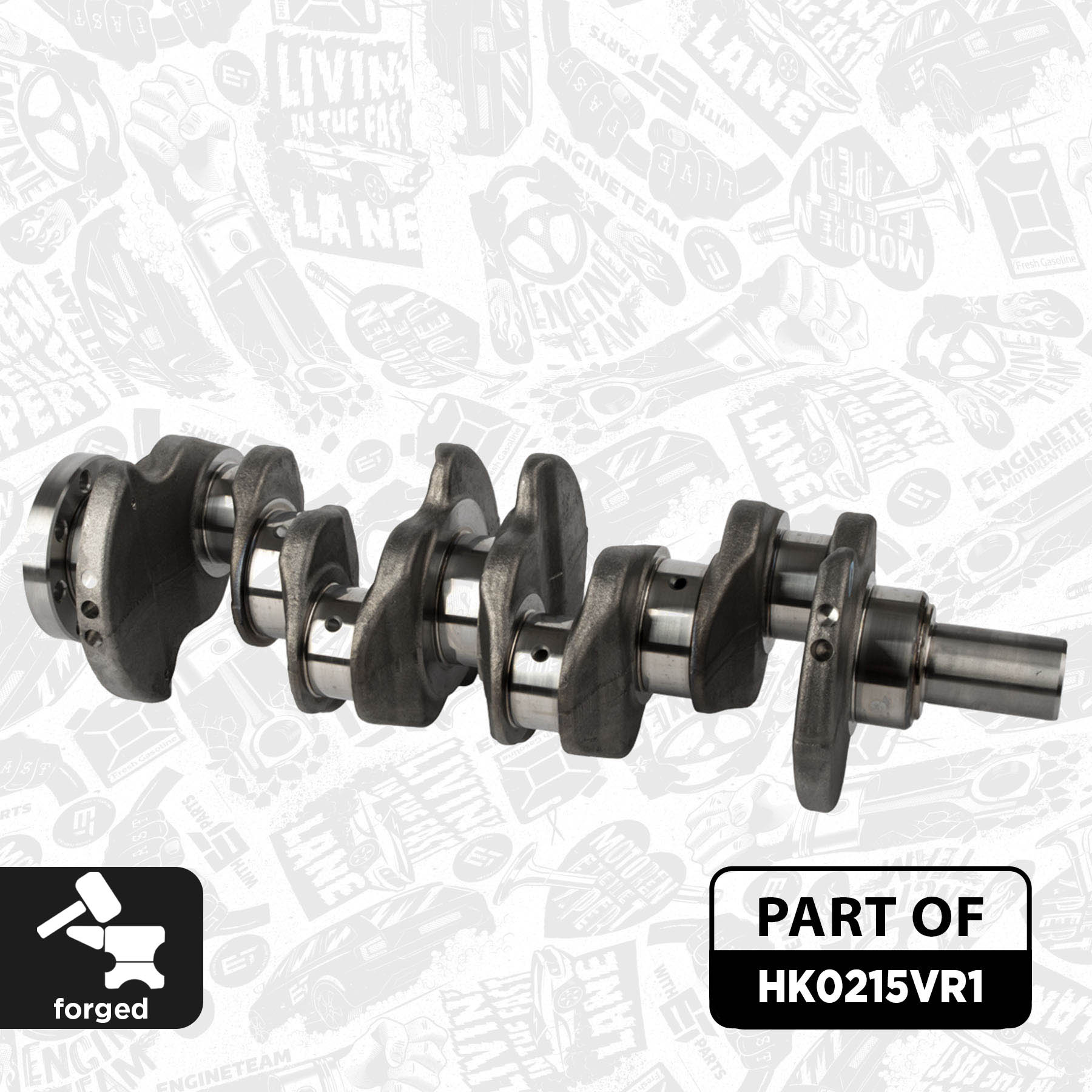 Crankshaft kit - HK0215VR1 ET ENGINETEAM - 2213877, GK2Q-6300-CB 