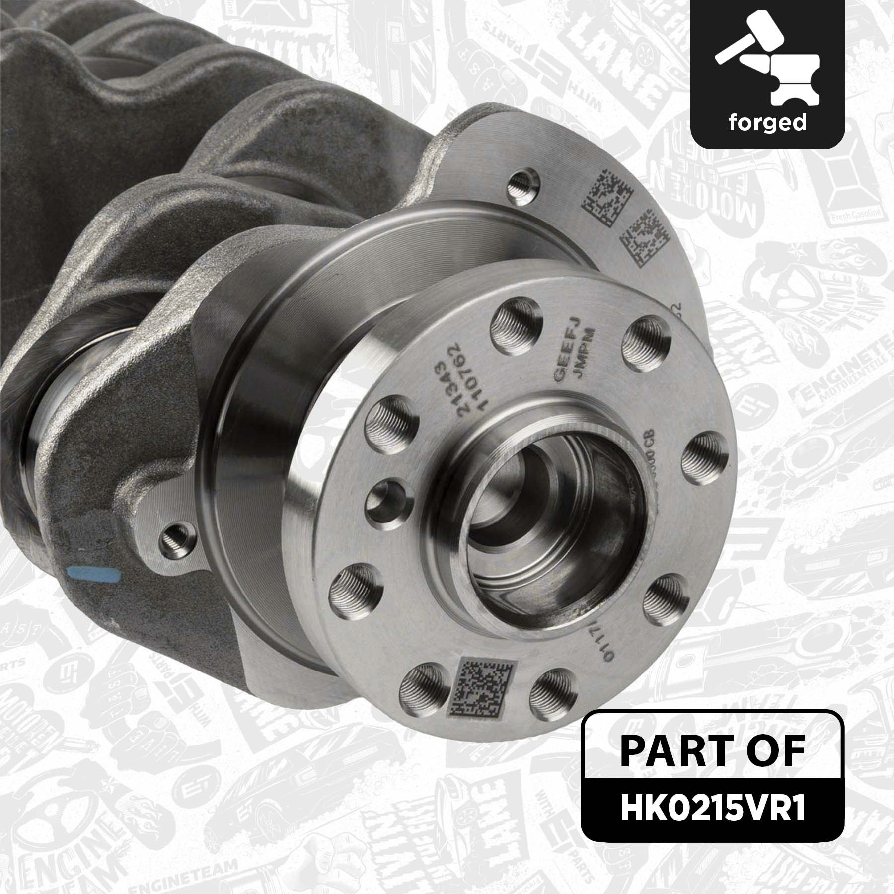 Crankshaft kit - HK0215VR1 ET ENGINETEAM - 2213877, GK2Q-6300-CB  