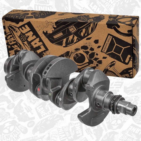HK0228, Crankshaft, ET ENGINETEAM, Hyundai Kia Accent Kona Tucson Veloster I20 I30 I40 IX20 IX35 Carens Ceed Optima Pro Ceed Rio Seltos Soul Sportage Venga Xceed 1,6 GDI G4FD 2010+, 231102B600, 23110-2B610, 23110-2B600, 231102B610
