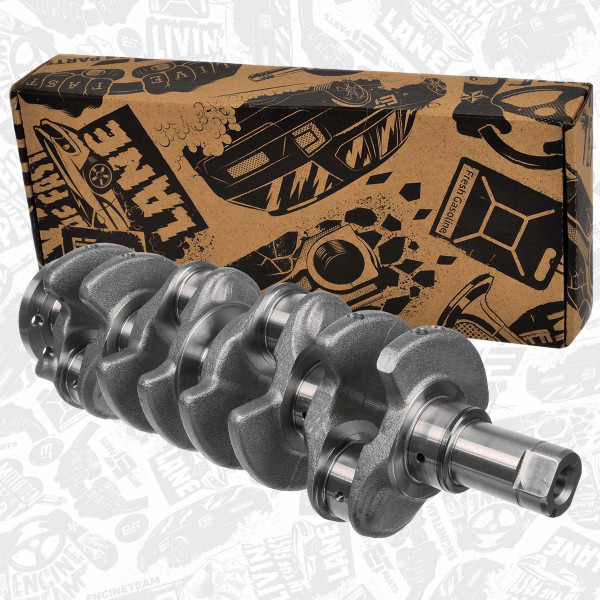 HK0243, Crankshaft, ET ENGINETEAM, Renault Nissan Opel Fiat Fluence Megane Scenic Koleos Talisman Trafic NV300 Vivaro Talento 1.6 dCi R9M 2011, 12201-00Q0L, 122012273R, 4423028, 6000616586, 1220100Q0L, 122016377R, 95517847, 50030009