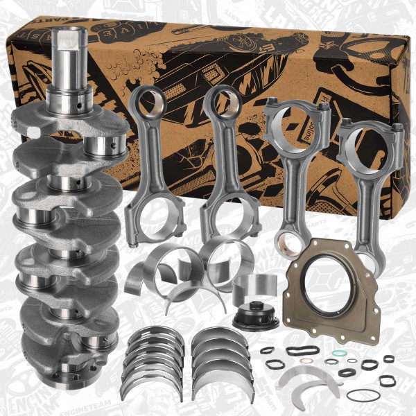 HK0243VR2, Sada na opravu, klikový hřídel, Hřídel klik. 1.6 dCi vč. ložisek, ojnic, těsnění, ET ENGINETEAM, Renault Nissan Opel Fiat Fluence Megane Scenic Koleos Talisman Trafic NV300 Vivaro Talento 1.6 dCi R9M 2011, 12201-00Q0L, 122012273R, 4407960, 6000616586, A6260310062, 10101-00Q1D, 101010216R, 4423028, 6000616498, 1220100Q0L, 93161488, 95517847, 1010100Q1D, 121104786R, 95517810, 122016377R, 121113364R, 122077350R, 122807481R