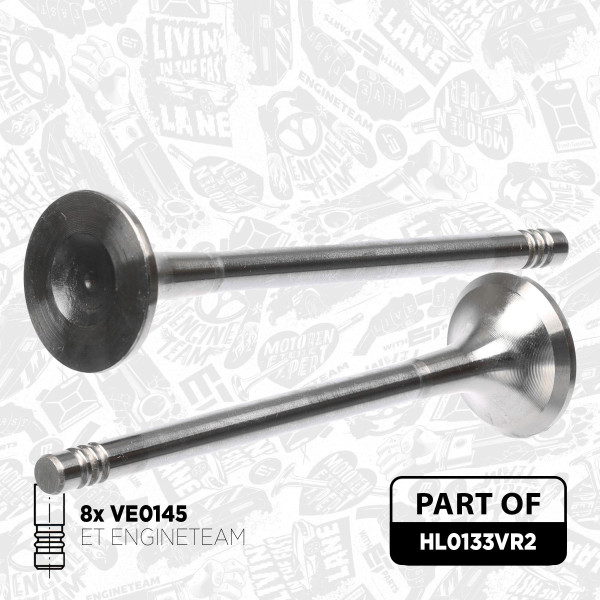 Repair Kit, cylinder head - HL0133VR2 ET ENGINETEAM - 0948E5, 1864346 ...