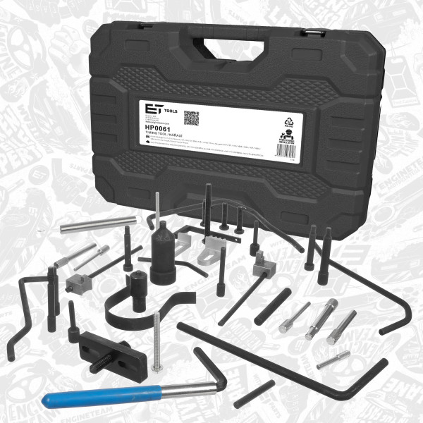 HP0061, Adjustment Tool Set, valve timing, ET ENGINETEAM, Citroen Peugeot Fiat Toyota Berlingo C2 C3 C4 Aircross C5 C6 C8 DS4 DS5 Jumpy Jumper Xsara 1007 107 106 3008 4008 407 5008 508 605 807 Boxer Expert Traveller Ducato Scudo Ulysee Proace 2.0 BlueHDi AHV (DW10FD)1998+, 0118X, 0132AB, 0132AJ1, 0132Q, 0132QZ, 0132R, 0132X, 0132X1Z, 0134AF, 0153G, 0153N, 0153Y, 0188D, 0188F, 0188-H, 0188M, 0188P/P2, 0188Y, 0189-A, 0189AZ, 0189-B, 0189-C, 0189-L, 0288D, 4507-TA, 4507-TB, 4507-TJ, 4527-T-S1, 4527-TS2, 4533TAC1