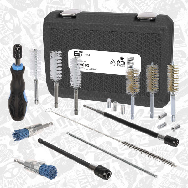 Cleaning/Milling Tool Set, CR injector seat - HP0063 ET ENGINETEAM
