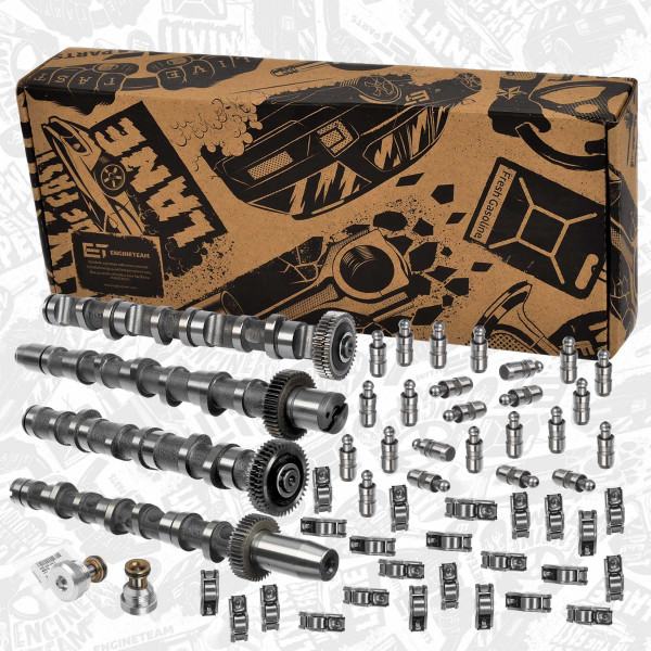 HV0308, Sada vačkového hřídele, Vačka-SET (24xZH+VV+4xHV), ET ENGINETEAM, Skoda Superb, VW Passat, Audi A4 A6 BDG BCZ BAU BDH 2,5TDI 2002+, 059109021CR, 059109009BH, 059109009BJ, 059109021CS, 059109521G, 059109417F, 95510541720, 059109417J, 059109417C, 059109417B, 059109417A, 059109417D, 059106021CK, 059109021BA, 059109022AF, 059109022BQ, 059109022AG, 059109022BR, 059109021AS, 059109021CL, HV0308KS