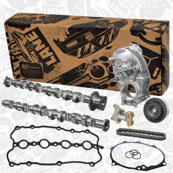 HV0439VR2, Camshaft Kit, ET ENGINETEAM, Audi Seat Skoda VW A3 A4 TT Altea Leon Toledo Octavia EOS Golf Passat  2,0 TFSI 2005+, 06F109101B, 06F109101J, 06F109102B, 06F109102E, 06D109229B, 06F109217A, 06D109229A, 06F109088C, 06F109088G, 06F109088J, 06F103483D, 06F103530, 06F103530G, 06F103530H, 06F103530T, 06F103530P, 06D103121B, 497.240, 50007586, 50007587