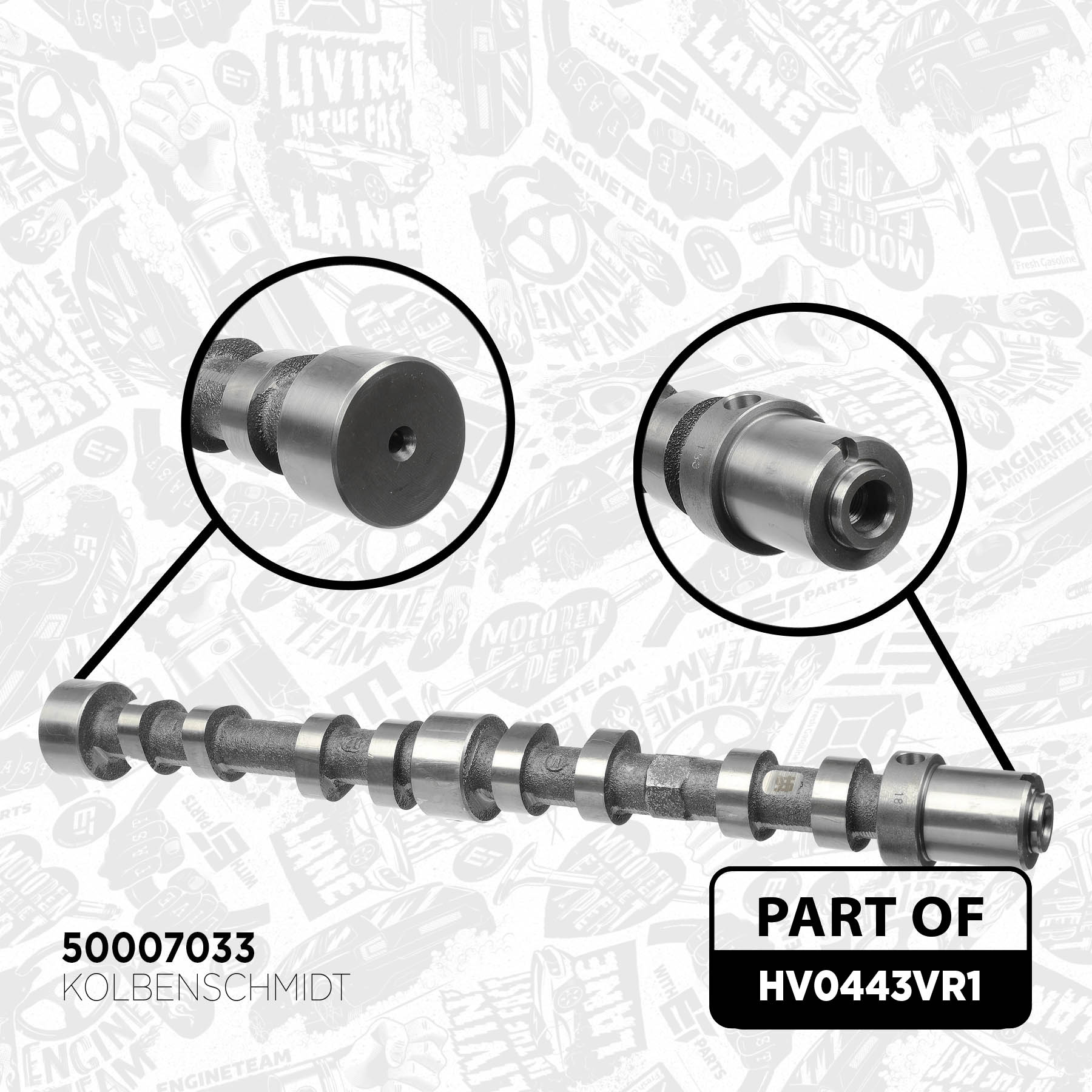 Camshaft Kit HV0443VR1 ET 504096185, 504096183, 20640