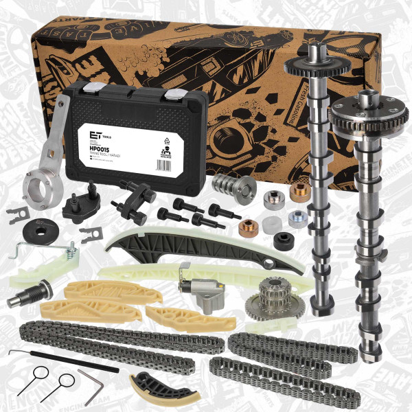 HV0526VR2, Camshaft Kit, ET ENGINETEAM, VW Škoda Audi Seat Beetle CC Eos Golf Jetta Passat Tiguan Octavia Superb A3 Q3 TT Alhambra Altea Leon 2.0TSI /TFSI 2005+, 06H109021C, 06H109021E, 06H109021G, 06H109021K, 06H109022AH, 06H109022BC, 06H109257C, 06H109257B, 06H109158, 06H109158J, 06H109158M, 06K109158P, 06K109158AD, 06K109158AA, 06H109158N, 06H115225L, 06K115225C, 06K115225, 06H115225N, 06K109467K, 06H109467AB, 06H109467N, 06H109467T, 06H109467AE, 06H109467L, 06H109469AD, 06H109469AH, 06H109469T, 06H109469AG, 06H109509P
