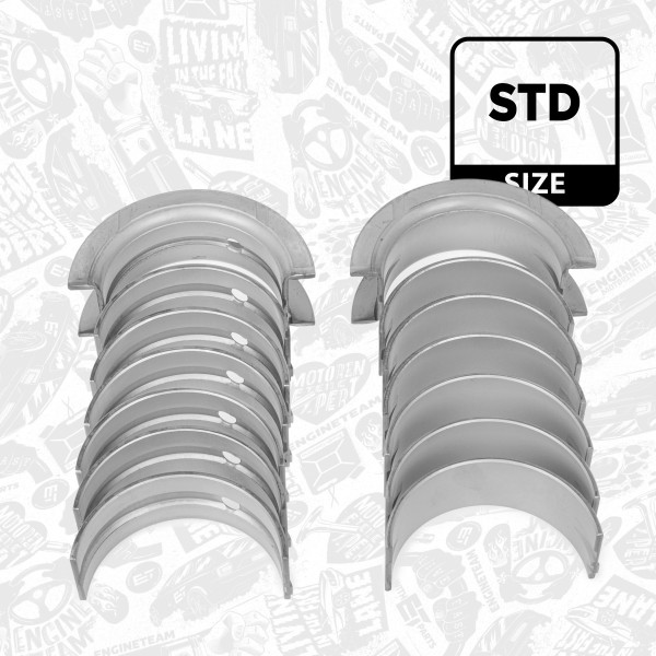 Crankshaft Bearing Shell Set - LH000300 ET ENGINETEAM - 2995992, 2996969, 007HS20590200