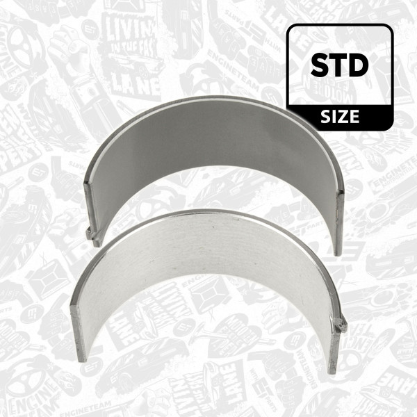 LP001100, Connecting Rod Bearing Shell, ET ENGINETEAM, Mercedes-Benz Class/Vito/Sprinter OM 612.963 1997+, 001PL20042000, 77521600, 77522600, 77523600, 79396600