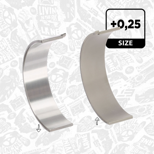 Shell Rod Connecting Rod Bearing Shell Set - LP005125 ET ENGINETEAM | ET ENGINETEAM