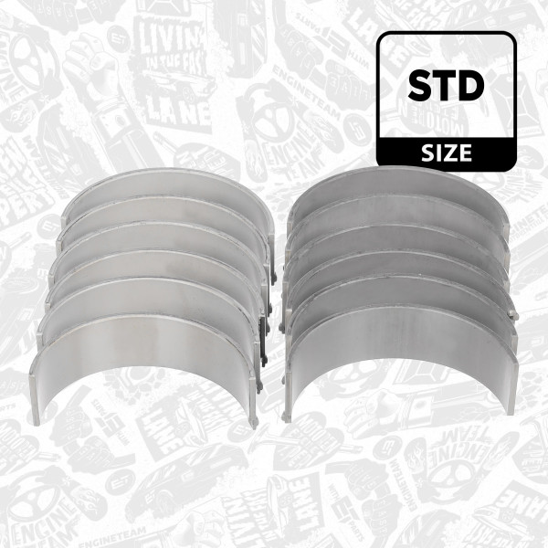 LP009300, Connecting Rod Bearing Shell Set, ET ENGINETEAM, Audi VW A4 A5 A6 A7 A8 Q5 Q7 Amarok Phaeton Touareg 3,0 TDI CAMA 2008+, 059105701DCGLB, 059105701DDGLB, 059105701BB, 059105701DA, 059105701BC, 059105701DB, 77948600