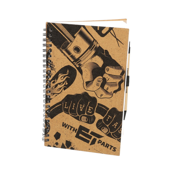 Notepad A5 + pencil, ET design - ME0003 ET ENGINETEAM