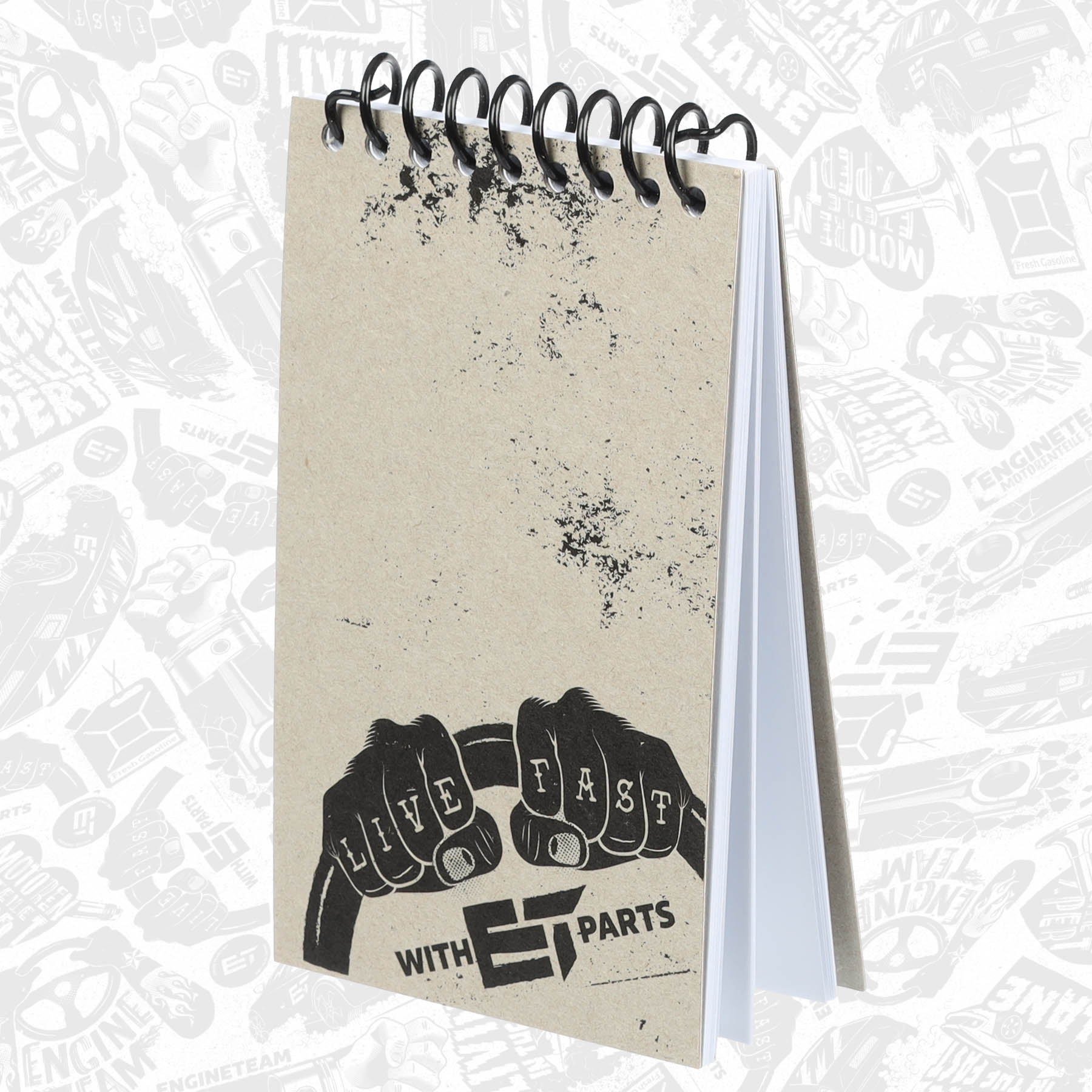 Small notebook 140x85, without pencil, design ET - ME0005 ET ENGINETEAM ...