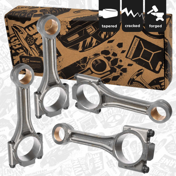 OM0029VR1, Sada ojnic 4 ks, Ojnice motoru 1,9TDI/sada 4ks, ET ENGINETEAM, Audi A4, VW Bora Golf Passat Touran New Beetle 1,9TDI ANU BTB 2000+, 038105401G, 40650, CO002700