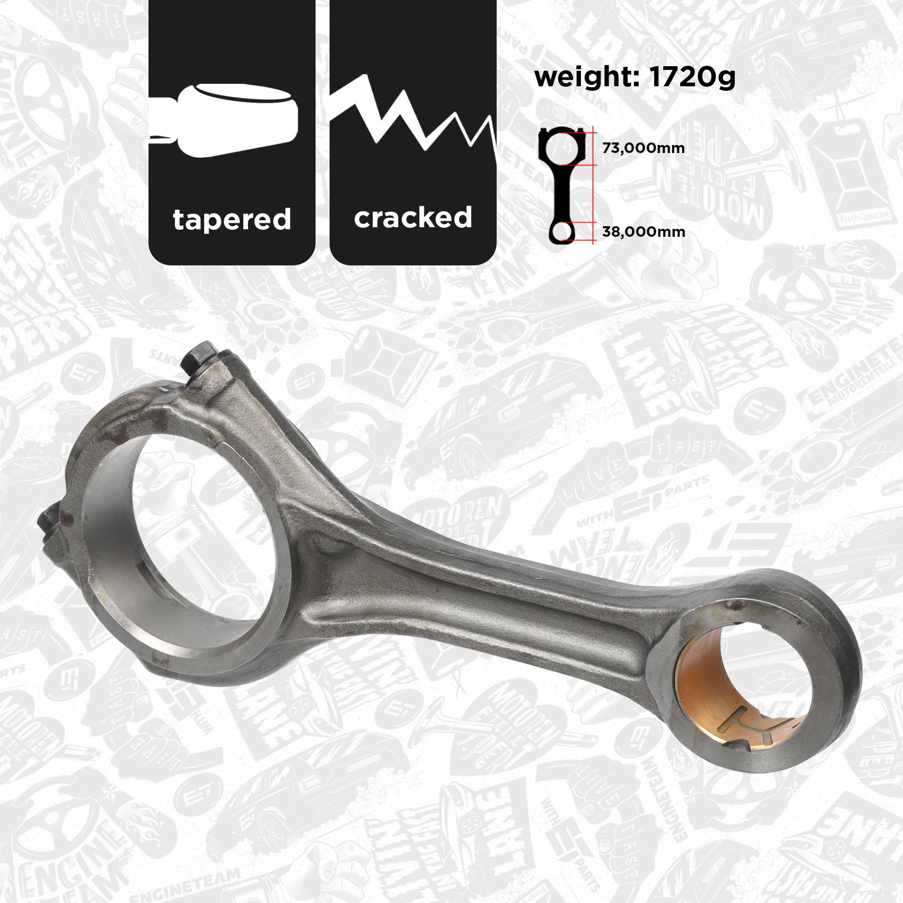 Connecting Rod OM0070 ET 4895748, 82831298, 2831298 ET