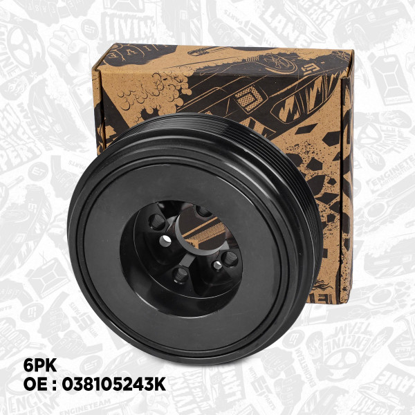 Belt Pulley, crankshaft - PC0007 ET ENGINETEAM - 038105243K