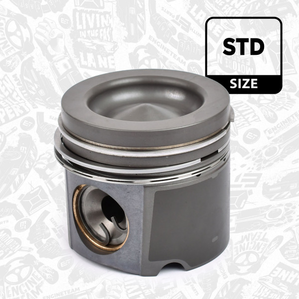 PM003900, Piston with rings and pin, Complete piston with rings and pin, ET ENGINETEAM, Mercedes-Benz Truck & Bus Actros MP2/MP3 Tourismo(O350) Travego(O580) Setra Bus ComfortClass TopClass OM540* OM541* OM542* OM941* OM942* Euro3/4/5 2003+, 5410304117, 5410304217, 0046700, 010320540000, 40310600, 858430, 87-420900-00, 01032054000, 4420370017, 5410300624, 5410304017, 5410304917, 5410305017, 5410305117, 5410371118, 858430MEC, A4420370017, A5410300624, A5410304017, A5410304117, A5410304217, A5410304917, A5410305017, A5410305117, A5410371118