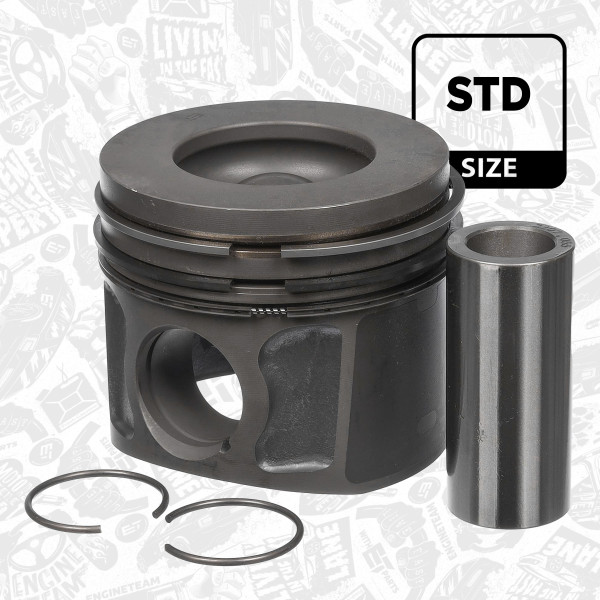 Complete piston with rings and pin FORD TRANSIT CUSTOM V362 Bus  