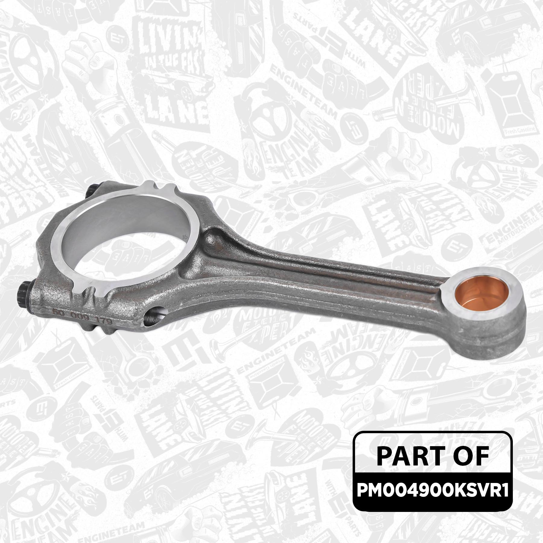 Piston Set + conrods PM004900KSVR1 ET 036105701AB