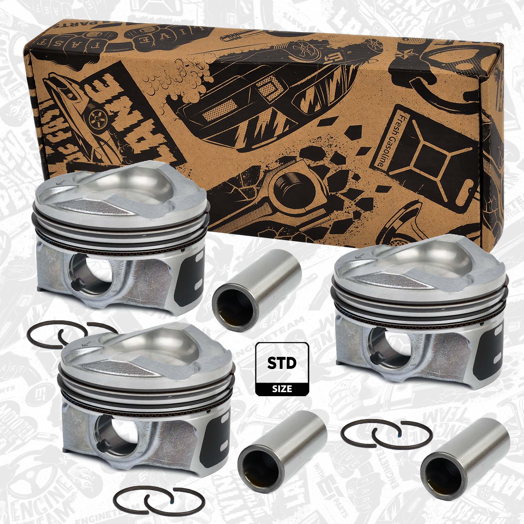 ガストン Piston kit - PM008500VR1 ET ENGINETEAM - 1832679, CM5Z-6108-D
