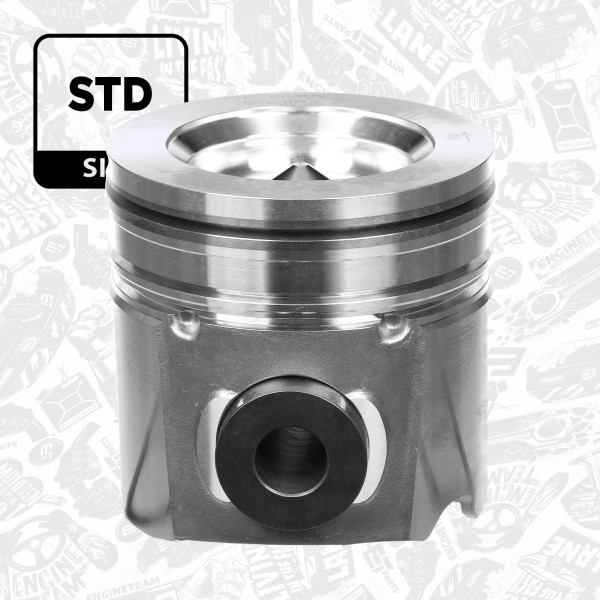 Piston with rings and pin - PM010300 ET ENGINETEAM - 1704036, 4376347 ...