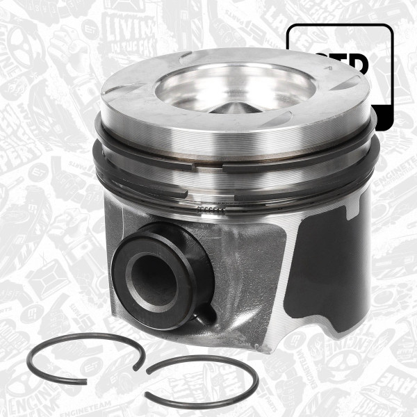 Complete piston with rings and pin RENAULT SCÉNIC IV (J9_) 1.6 dCi 