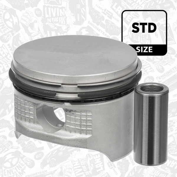 Piston with rings and pin PM014600 ET ET