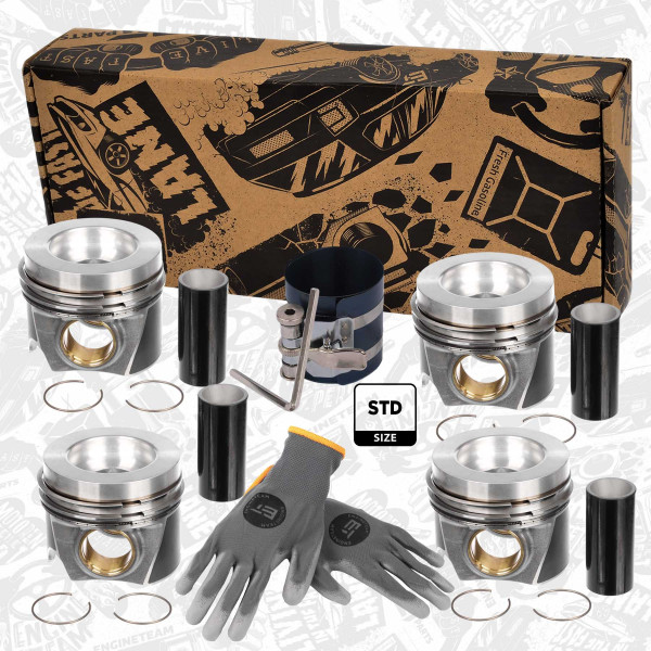 Piston Set - PM014900VR1 ET ENGINETEAM - 03N107065D, 03N107065H