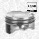 Piston with rings and pin - PM017450 ET ENGINETEAM - 42245620