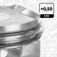 Piston with rings and pin - PM017450 ET ENGINETEAM - 42245620