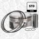Piston with rings and pin - PM017800 ET ENGINETEAM - 32213697, FP23-113000
