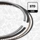 Piston with rings and pin - PM017800 ET ENGINETEAM - 32213697, FP23-113000