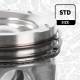 Piston with rings and pin - PM018000 ET ENGINETEAM - 230412U900, 23041-2U920, 23041-2U900