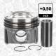 Piston with rings and pin - PM018050 ET ENGINETEAM