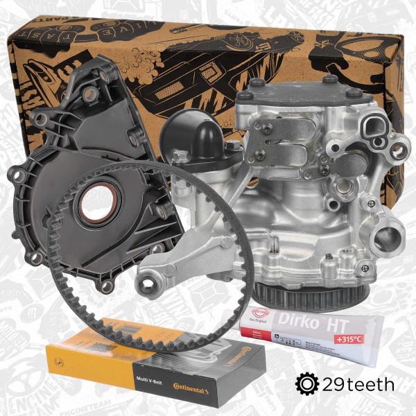 PU0177VR2, Sada olejového čerpadla, Pumpa olej. 2,0TDI Audi DETA/s řemenem,těsněním, ET ENGINETEAM, Audi A4 A5 A6 Q5 2,0TDI DETA 2015+, 04L145208AA, 04L115264A, 04L103151A, D176501A1, 7.24808.33.0