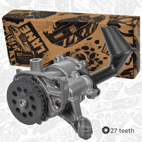 PU0184, Olejové čerpadlo, Pumpa olej.2,0TDi/27 zubů, ET ENGINETEAM, VW California Crafter Multivan Transporter CXEB 2,0TDI 2015+, 04L145208AD, 04L145208P, 7.24808.37.0