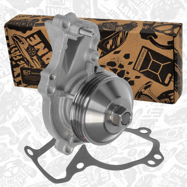 PW0033, Vodní čerpadlo, chlazení motoru, Vodní čerpadlo, chlazení motoru 1,2 VVT-i/PureTech, ET ENGINETEAM, Citroen Peugeot DS Fiat Opel Toyota Berlingo C3 AIRCROSS C4 Cactus C4 C4 Picasso C4 Spacetourer C5 DS3 Grand C4 SpaceTourer Doblo Mokka Crossland Corsa Combo Astra Rifter Partner 508 5008 2008 Proace City 1,2 VVT-i/PureTech 2015+, 9803094380, 9846882380, SU001-A9350, SU001-B4395