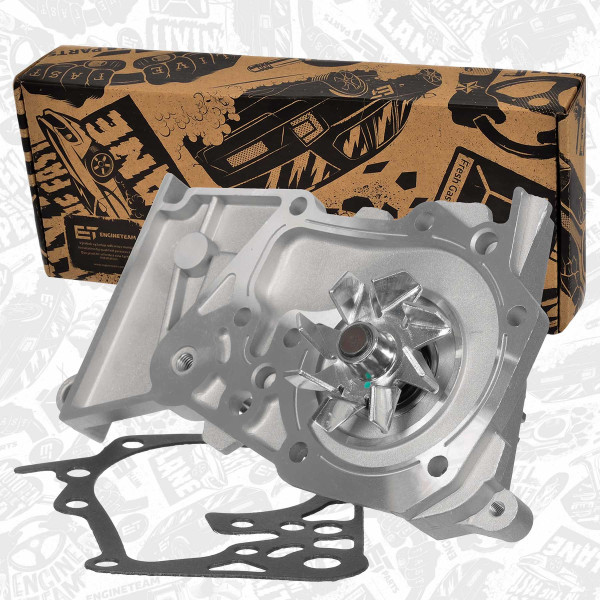 PW0045, Vodní čerpadlo, chlazení motoru, Vodní čerpadlo, chlazení motoru 1,4/1,6, ET ENGINETEAM, Dacia Nissan Renault Duster Logan Sandero Kubistar Thalia Scenic Megane Laguna Kangoo Clio  1,4 /1,6 K4M 700 2001+, 210101302R, 7700105176, 7700105378, 7700274330, 8200146297, 8200428447, 8200582675