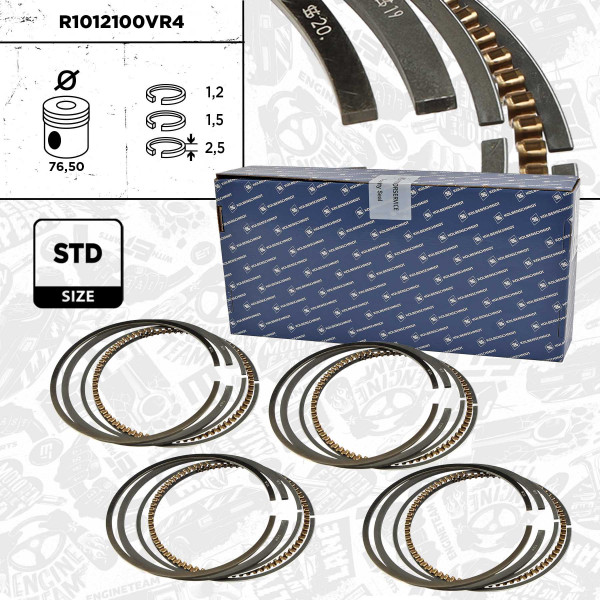 R1012100VR4, 4x Sada pístních kroužků, Sada píst.kr.(4) - repair kit 1,2, ET ENGINETEAM, Seat VW Leon Toledo Polo Lupo Golf Bora ANM BCB AKQ 1,4 2000+
, 030198151E, 03061N0, 08-116100-00, 800054110000